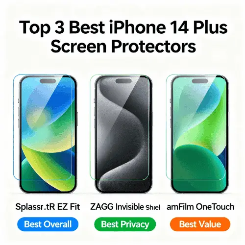 iphone 14 plus screen protector
Top 3 Best iPhone 14 Plus Screen Protectors: In-Depth Reviews