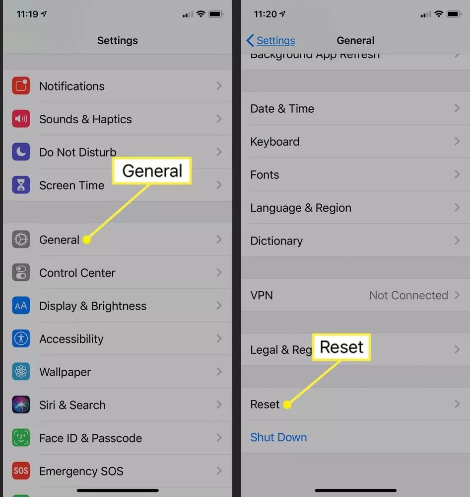 iphone reset network settings1
