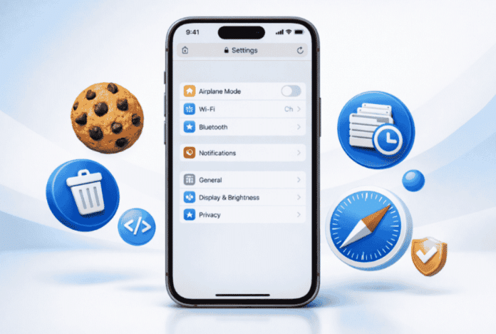 how to clear cookies on iphone