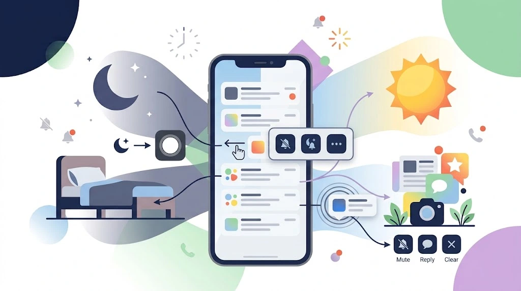 Alternative ways to silence notifications on iPhone using AssistiveTouch and Notification Center