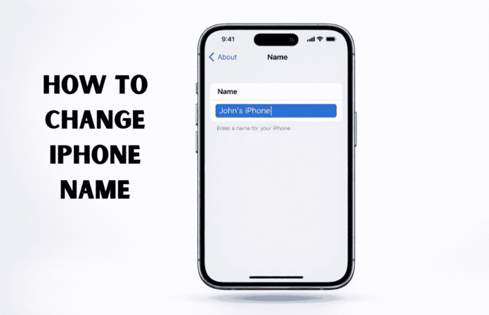 how to change iphone name