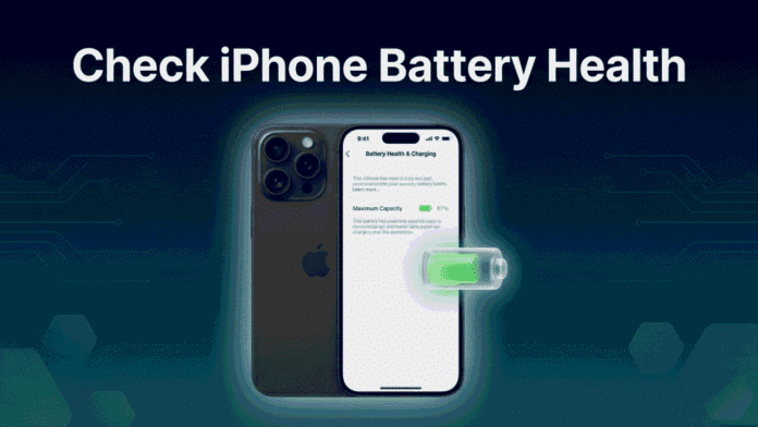 how to check battery health on iphone