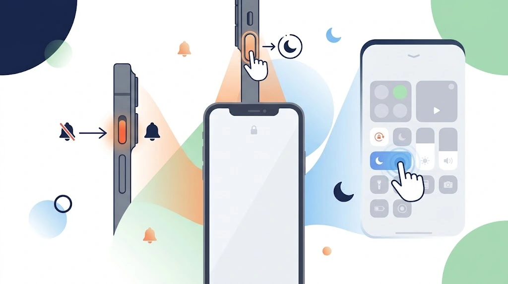 Ways to silence all notifications instantly on iPhone using silent switch, Action Button, and Do Not Disturb