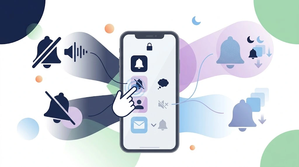 Silencing notifications from a specific app on iPhone using notification settings