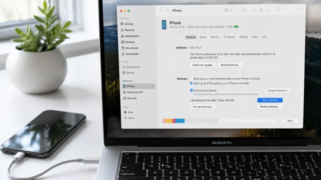 how to back up iphone