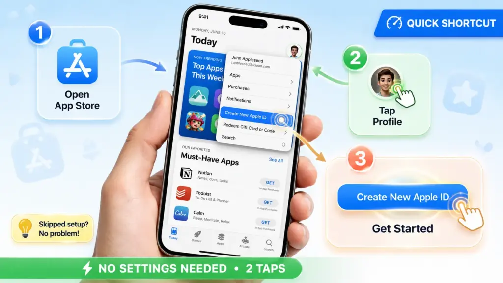 Method 3 Create Apple ID from the App Store