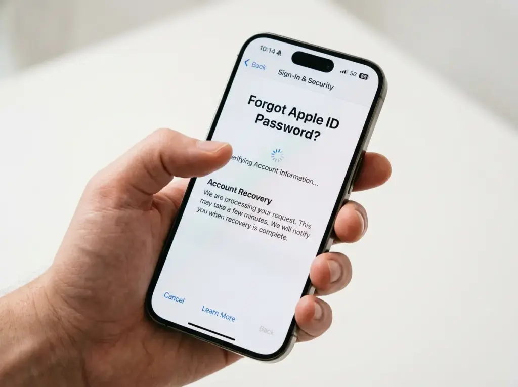 how to change apple id password