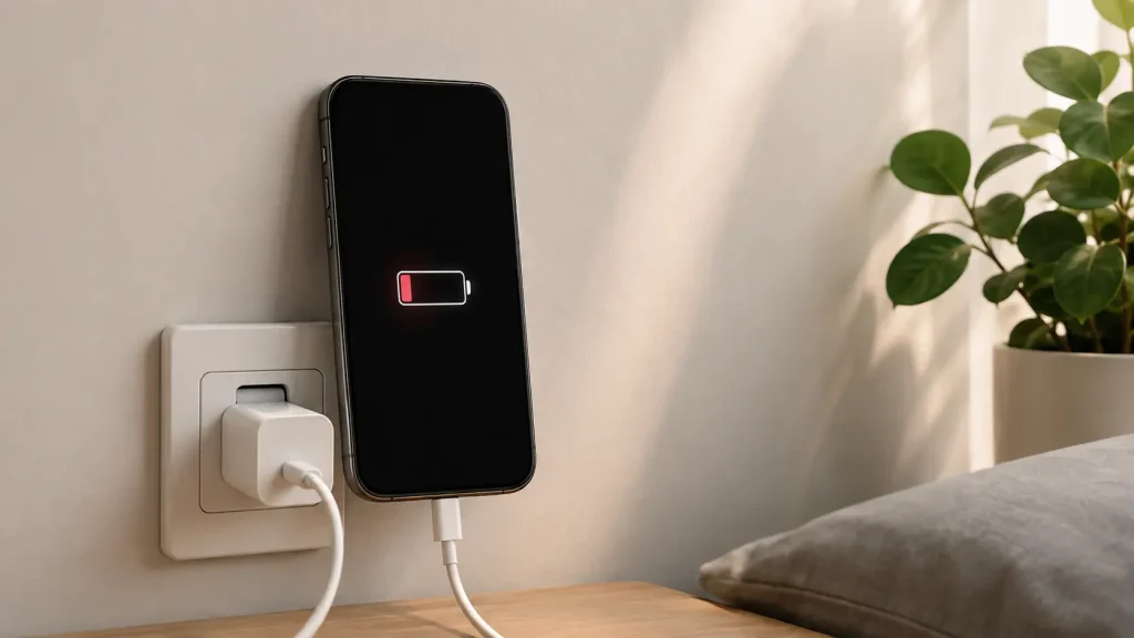 charging an iPhone that won't turn on with a certified cable