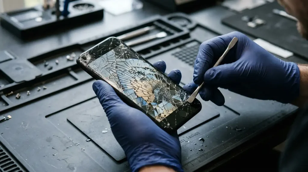 checking an iPhone for water and physical damage when it won't turn on