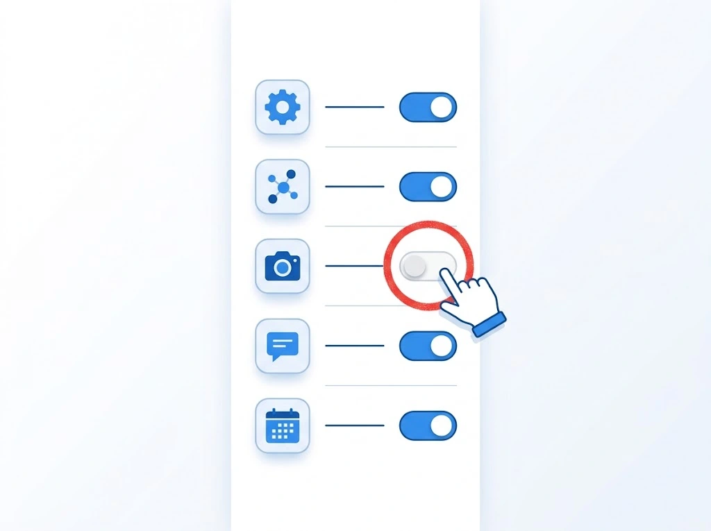 Denying tracking permission for individual apps on iPhone
