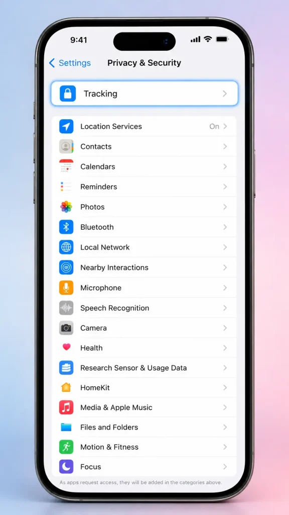 Step-by-step guide to stop app tracking on iPhone