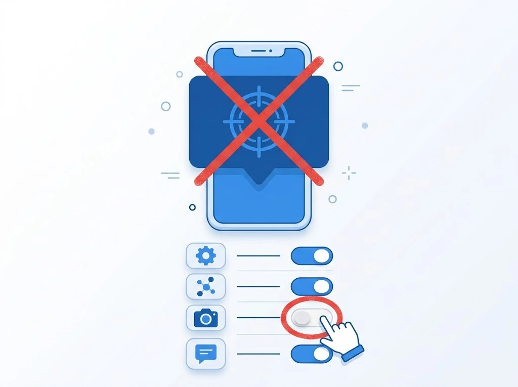 Turning off Personalized Ads in Apple Advertising settings on iPhone