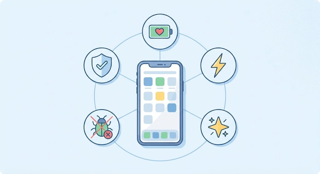 How to Update iPhone Apps (Manual, Automatic & Fixes for iOS 26) 9 benefits of updating iPhone apps including security, speed, and new features