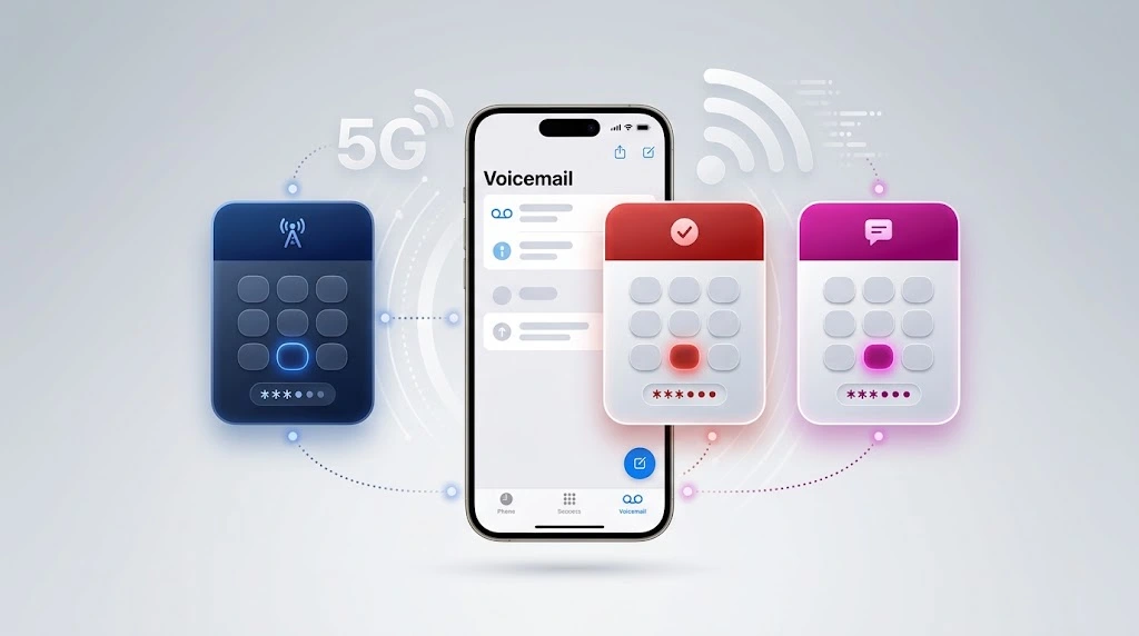 How to Set Up Voicemail on iPhone (iOS 26): 5 Easy Steps 8 How to set up voicemail on iPhone by carrier — AT&T, Verizon, and T-Mobile setup codes and password rules on iOS 26