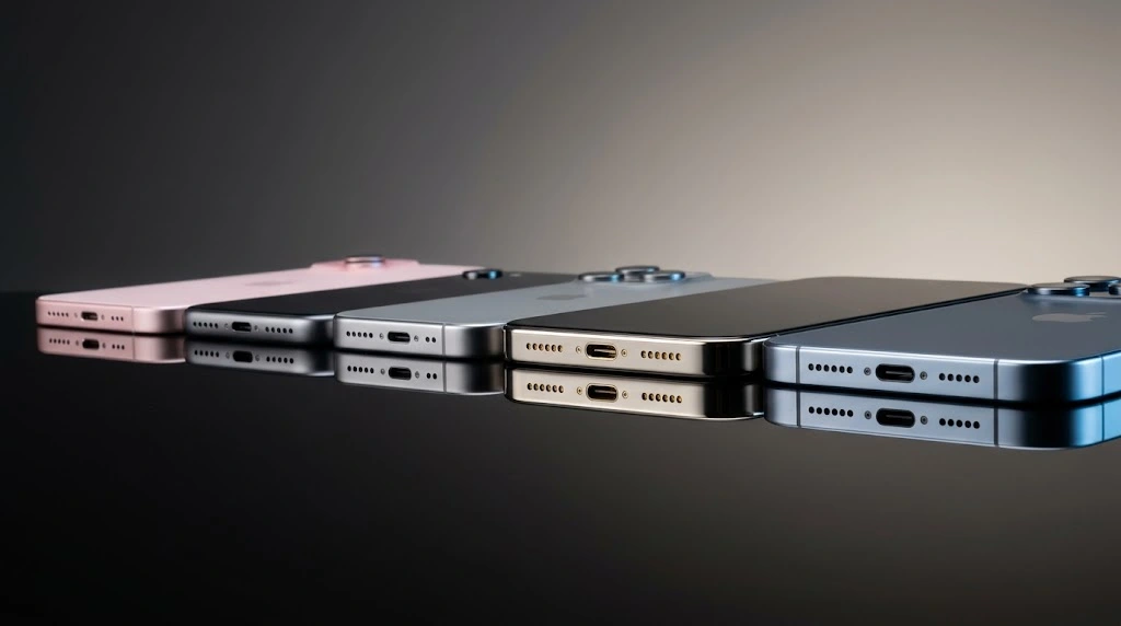 iPhone Charger Types: Which One Fits Your iPhone? (2026) 11 iPhone 15, 16, and 17 series lineup showing USB-C charging ports