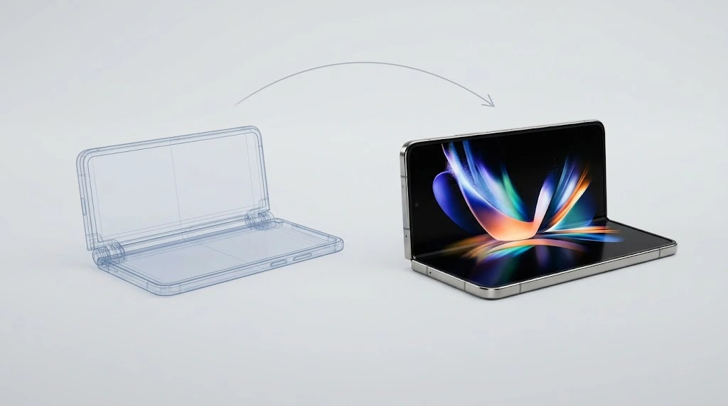 Rumored iPhone Fold name next to the official iPhone Duo name